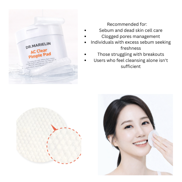 Dr. Marielin AC Clear Pimple Pads 100 Sheets