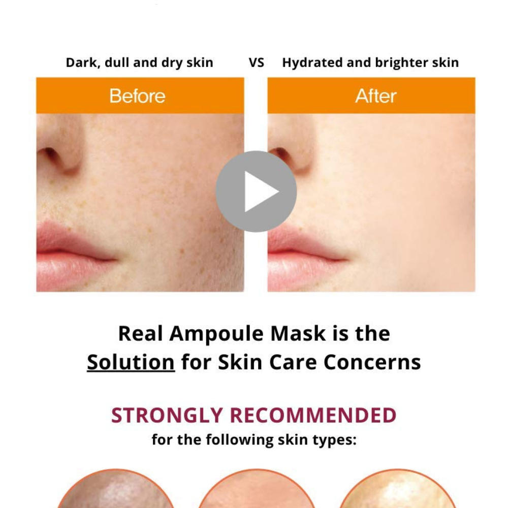 JIGOTT REAL AMPOULE MASK HYALURONIC ACID