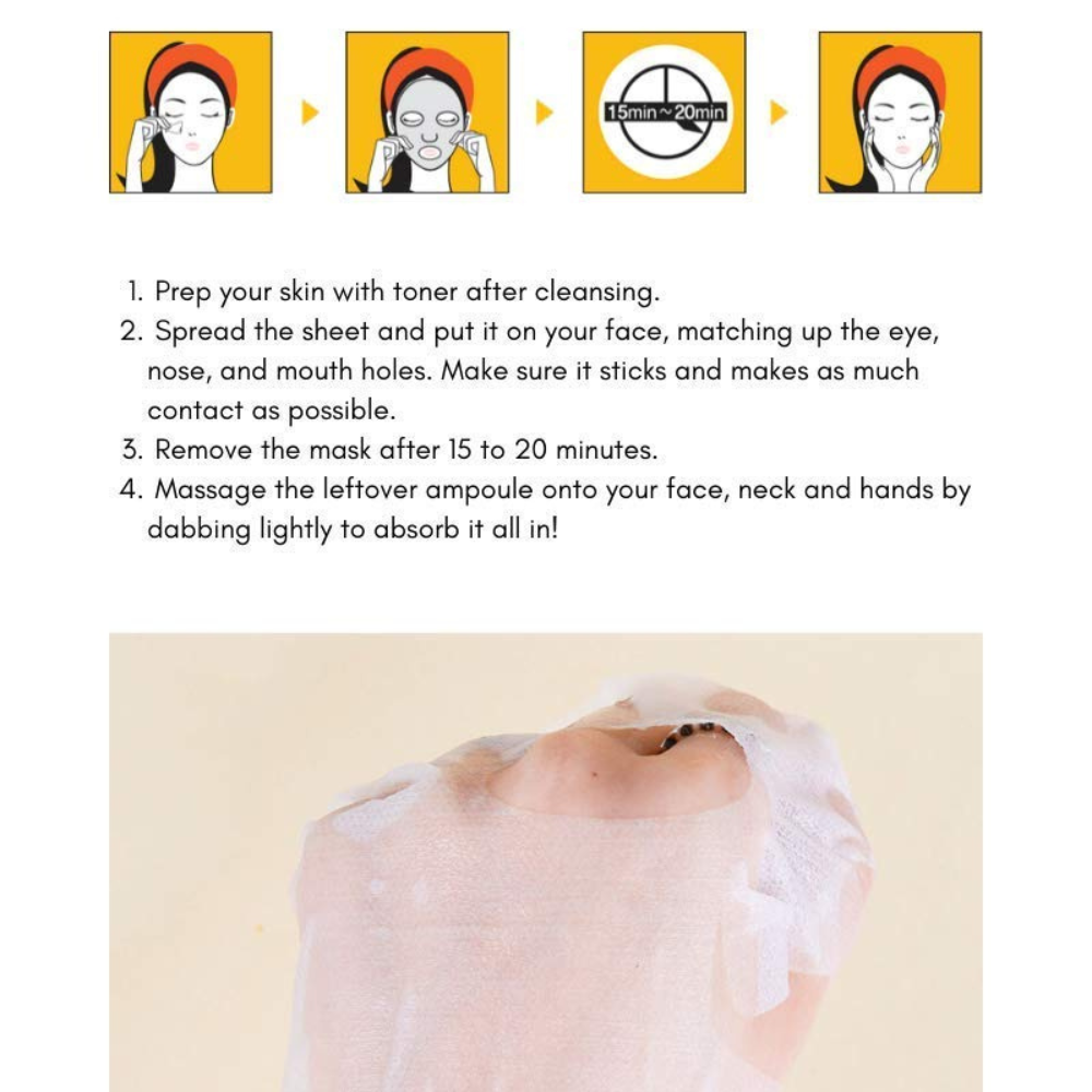JIGOTT REAL AMPOULE MASK RED GINSENG