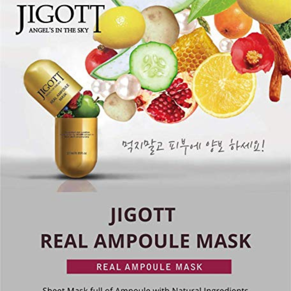 JIGOTT REAL AMPOULE MASK RED GINSENG