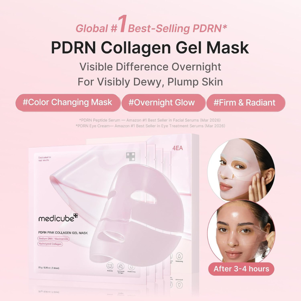 MEDICUBE PDRN PINK COLLAGEN GEL MASK 4PK