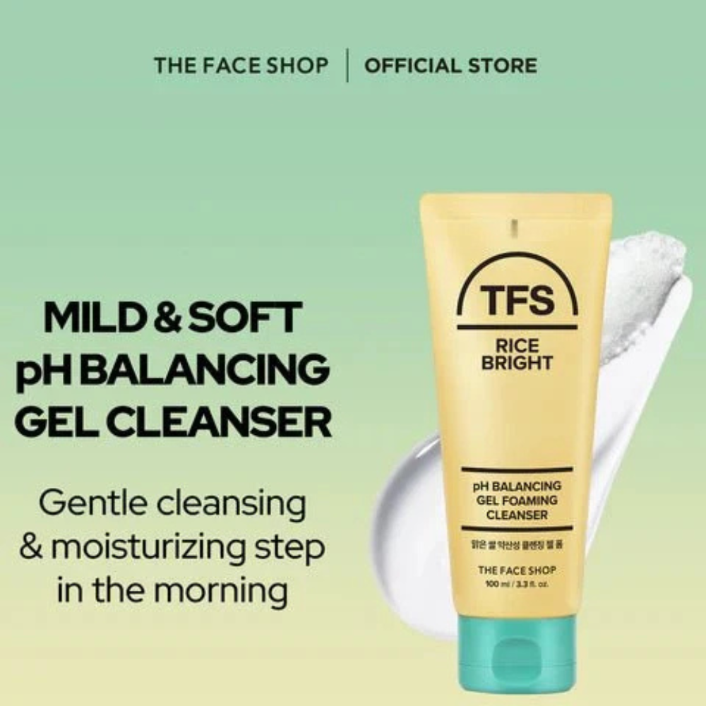 TFS RICE BRIGHT pH BALANCING GEL FOAMING CLEANSER