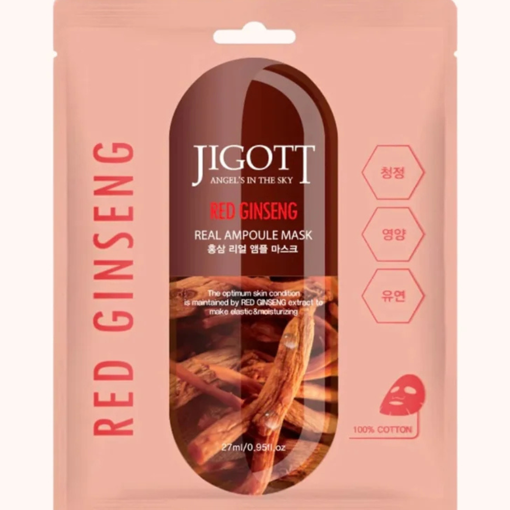JIGOTT REAL AMPOULE MASK RED GINSENG