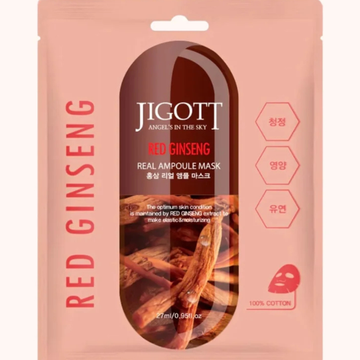 JIGOTT REAL AMPOULE MASK RED GINSENG