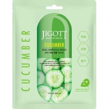 JIGOTT REAL AMPOULE MASK CUCUMBER