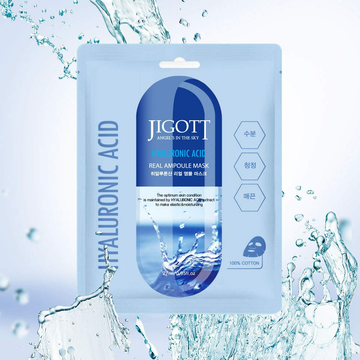 JIGOTT REAL AMPOULE MASK HYALURONIC ACID