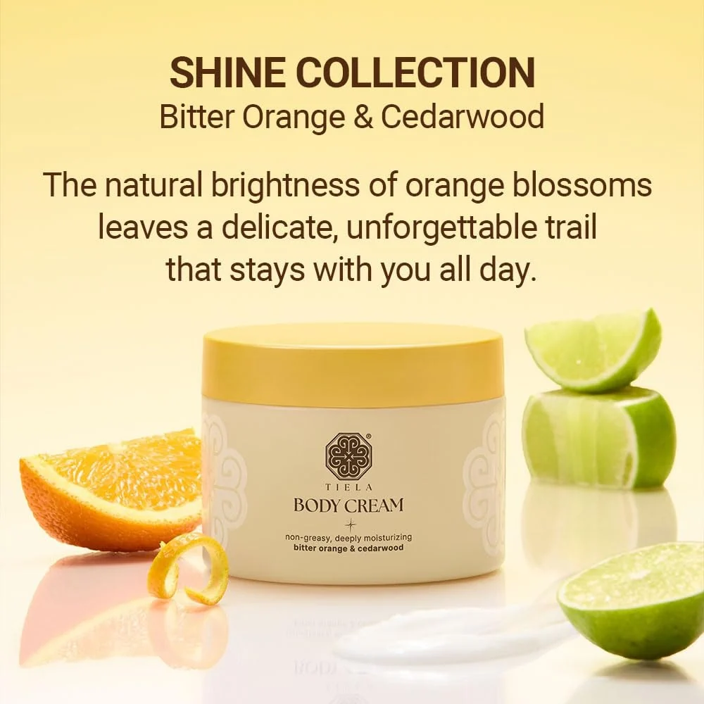 Tiela Perfume Nourishing Body Cream 200ml Bitter Orange & Cedarwood