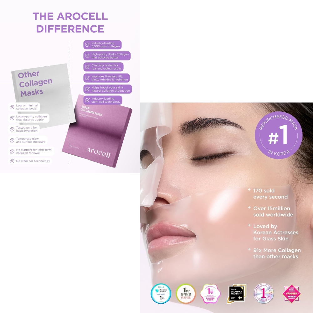 AROCELL SUPER COLLAGEN MASK 4PK